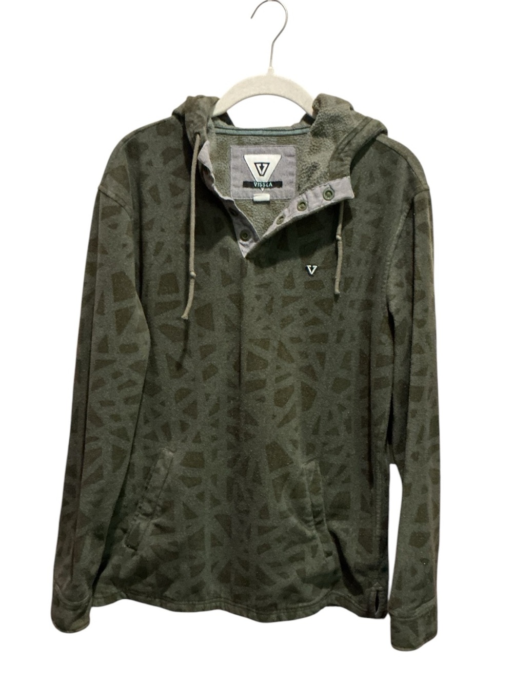 VISSLA Unisex Camo Fleece Hoodie